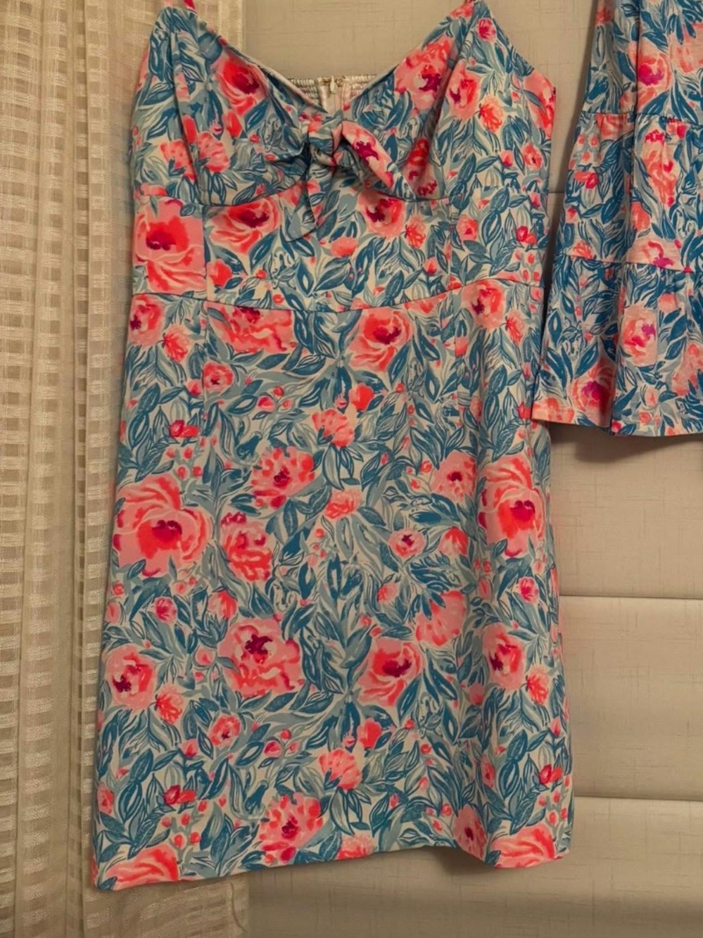 Lilly Pulitzer Blue and Pink Floral Shift Dress
